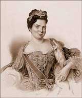Екатерина Алексеевна (Марта Скавронская), вторая жена Петра I. После его смерти - российская императрица